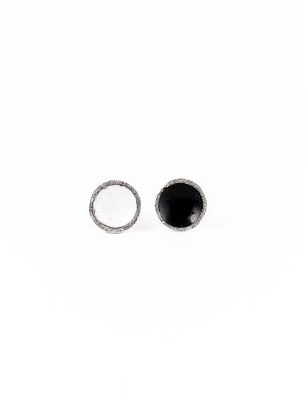 Orecchini lobo in argento e smalto